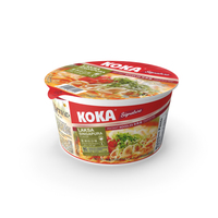 KOKA Instant Noodles Bowl Cup Closed PNG & PSD Images
