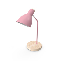 Wood Table Lamp Pink PNG & PSD Images