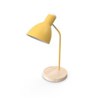 Yellow Wooden Table Lamp PNG & PSD Images