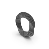 Silver Abstract Mobius Prism PNG & PSD Images