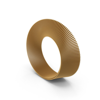Gold Abstract Mobius Strip PNG & PSD Images