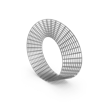 Silver Lattice Mobius Strip PNG & PSD Images