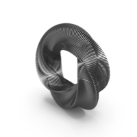 Black Parametric Mobius Strip PNG & PSD Images