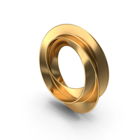 Gold Single Mobius Strip PNG & PSD Images