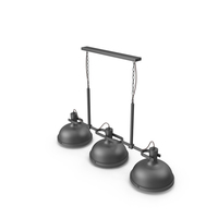 Three Loft Lamps Chandelier PNG & PSD Images
