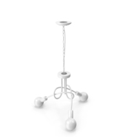 Creative Tied Up Chandelier With Three Bulbs PNG & PSD Images