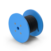 Blue Cable Drum Reel PNG & PSD Images
