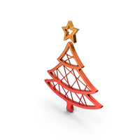 红色圣诞树装饰品PNG和PSD图像