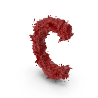 Halloween Bloody Letter C PNG & PSD Images