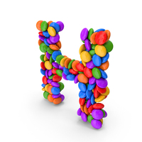 Candy Letter H PNG & PSD Images