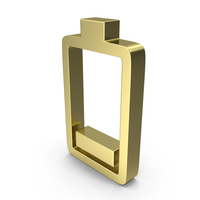 BATTERY LOW ICON GOLD PNG & PSD Images