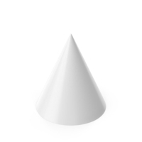 Basic Geometric Shapes Cone White PNG & PSD Images