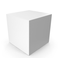 Basic Geometric Shape White Cube PNG & PSD Images