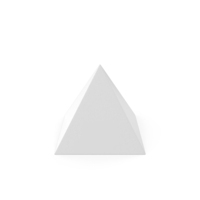 Basic Geometric Shapes Square Pyramid White PNG & PSD Images