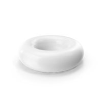Basic Geometric Shapes Torus White PNG & PSD Images