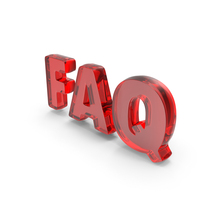FAQ Red Glass PNG & PSD Images