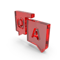 Question Answer Chat Bubble Red Glass PNG & PSD Images