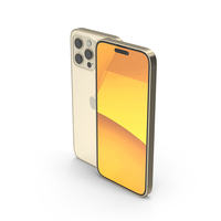 Gold iPhone 14 Pro PNG & PSD Images