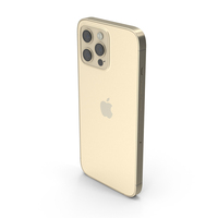Gold iPhone 14 Pro PNG & PSD Images