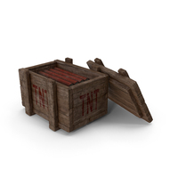 Dirty Wooden Small Dynamite Box PNG & PSD Images