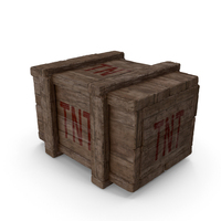 Dirty Closed Wooden Small Dynamite Box PNG & PSD Images