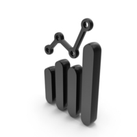 Black Bar Graph Chart PNG & PSD Images