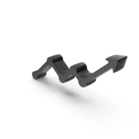 Black Stock Market Arrow PNG & PSD Images