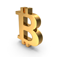 GOLDEN BITCOIN SYMBOL PNG & PSD Images