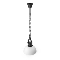 Black & White Loft Lamp PNG & PSD Images