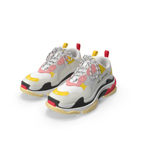 Multicolor Sneakers Balenciaga Triple S PNG & PSD Images