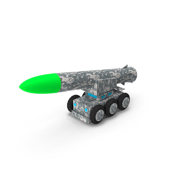 单火箭发射器木制玩具PNG和PSD图像