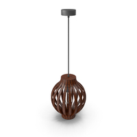 Modern Wooden Lattice Chandelier PNG & PSD Images