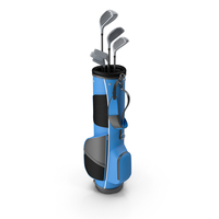 Bag with Golf Clubs PNG & PSD Images