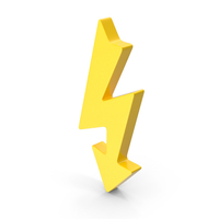 High Voltage Icon Yellow PNG & PSD Images
