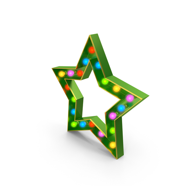 Christmas Light Bulb Star Decoration PNG & PSD Images