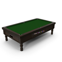 Pool Table With Side Ball Storage PNG & PSD Images