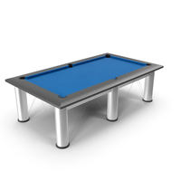 Blue Metal Pool Table PNG & PSD Images