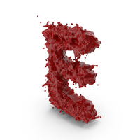 Halloween Bloody Letter E PNG & PSD Images