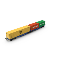 Container Railcar PNG & PSD Images