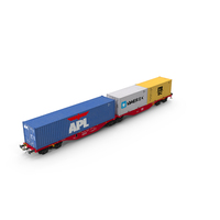 Container Railcar PNG & PSD Images