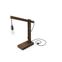Wooden Desk Lamp PNG & PSD Images