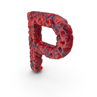 Organic Abstract Letter P PNG & PSD Images