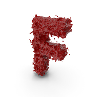 Halloween Bloody Letter F PNG & PSD Images
