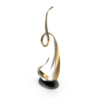 Metal Abstract Sculpture PNG & PSD Images