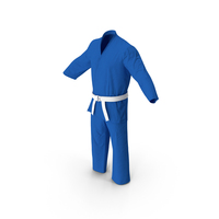 Blue Karate Uniform PNG & PSD Images