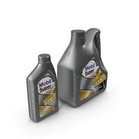 Mobil Super 3000 Bottles PNG & PSD Images