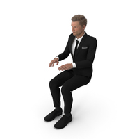 Man in Classic Suit Typing In The Office PNG & PSD Images