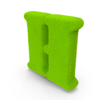 Green Font Stencil Fur Letter H PNG & PSD Images