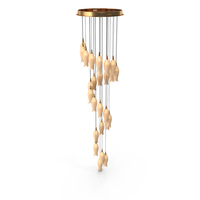 Gold Tall Foyer Ceiling Chandelier PNG & PSD Images