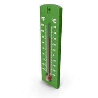Green Thermometer PNG & PSD Images